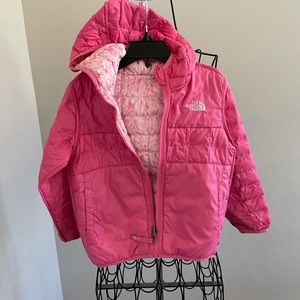 Pink north face jacket